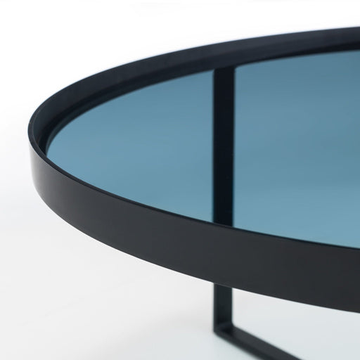 Tarris Coffee Table – Smoked Glass or Walnut Effect - Luminex FurnitureCoffee TableLOF101