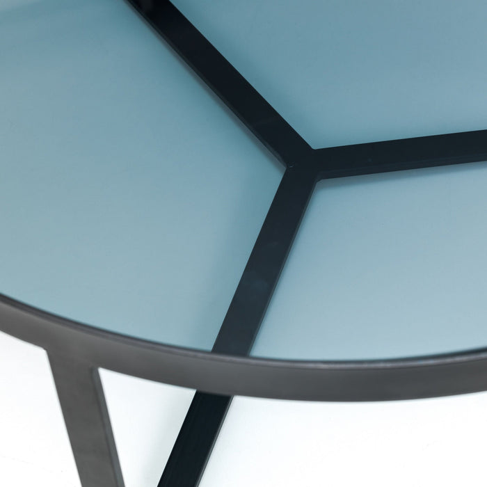 Tarris Coffee Table – Smoked Glass or Walnut Effect - Luminex FurnitureCoffee TableLOF101