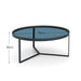 Tarris Coffee Table – Smoked Glass or Walnut Effect - Luminex FurnitureCoffee TableLOF101
