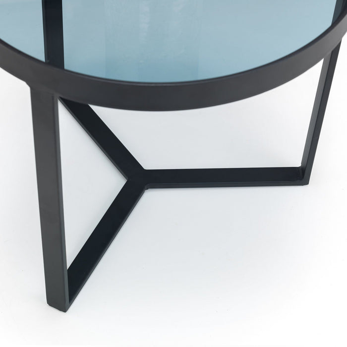Tarris Lamp Table - Smoked Glass - Luminex FurnitureLamp TableLOF102