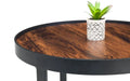 Tarris Lamp Table – Walnut Effect - Luminex FurnitureLamp TableLOF104