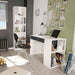 Tessaro Grey & White Desk with Drawer and Shelves - Luminex FurnitureDesk3131