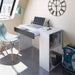 Tessaro Grey & White Desk with Drawer and Shelves - Luminex FurnitureDesk3131