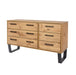 Texas 3+3 drawer wide chest of drawers – Antique Waxed Pine - LuminexFurnitureChest of DrawersTX533