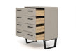 Texas 4 drawer chest of drawers – Grey Waxed Pine - LuminexFurnitureChest of DrawersTXG514