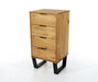 Texas 4 drawer narrow chest of drawers – Antique Waxed Pine - LuminexFurnitureChest of DrawersTX517