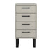Texas 4 drawer narrow chest of drawers – Grey Waxed Pine - LuminexFurnitureChest of DrawersTXG517
