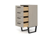 Texas 4 drawer narrow chest of drawers – Grey Waxed Pine - LuminexFurnitureChest of DrawersTXG517