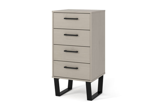 Texas 4 drawer narrow chest of drawers – Grey Waxed Pine - LuminexFurnitureChest of DrawersTXG517