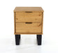 Texas Bedside Table 2 Drawer Cabinet - Antique Waxed Pine - LuminexFurnitureBedside TableTX510