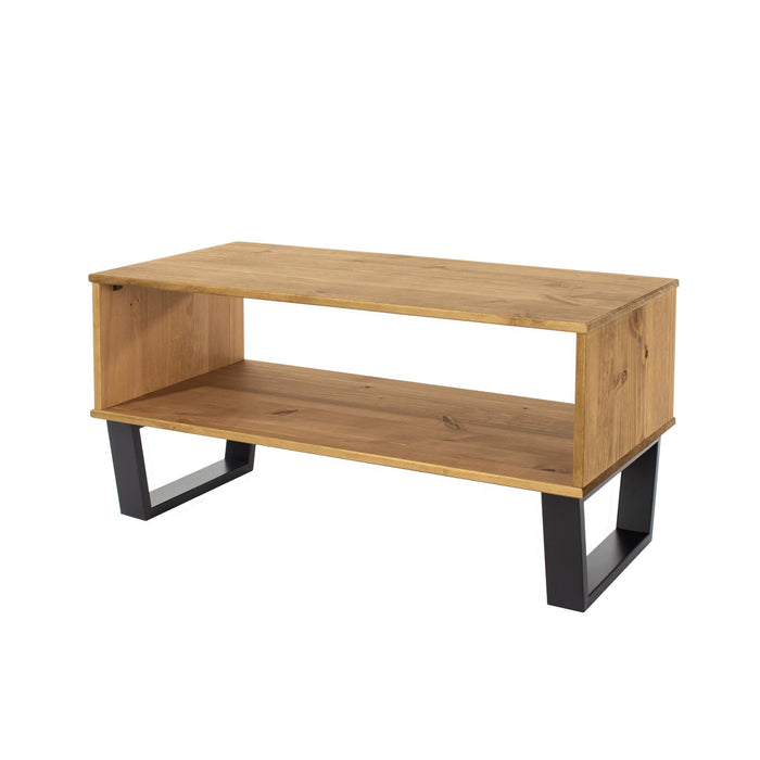 Texas Open Coffee Table Antique Waxed Pine - LuminexFurnitureCoffee TableTX903