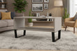 Texas Open Coffee Table Grey - Waxed Pine - Luminex FurnitureCoffee TableTXG903