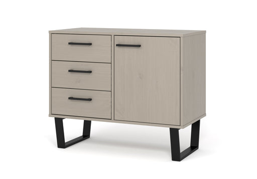 Texas Sideboard Small With 1 Door, 3 Drawers - Grey - LuminexFurnitureSideboardTXG915