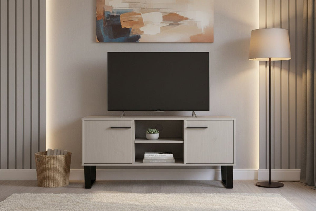 Texas TV Unit - Grey Waxed Pine - Luminex FurnitureTV UnitTXG912