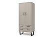 Texas Wardrobe - 2 Door, 2 Drawer - Grey - LuminexFurnitureWardrobeTXG582