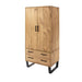 Texas Wardrobe - Grey Waxed Pine - LuminexFurnitureWardrobeTX582