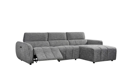Thamesbury Charcoal Grey Right - Hand Electric Recliner Corner Sofa - Luminex FurnitureSofasturin_recliner_sofa_charcoal_right_hand