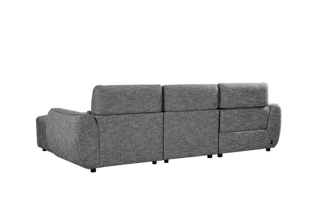 Thamesbury Charcoal Grey Right - Hand Electric Recliner Corner Sofa - Luminex FurnitureSofasturin_recliner_sofa_charcoal_right_hand