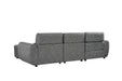 Thamesbury Charcoal Grey Right - Hand Electric Recliner Corner Sofa - Luminex FurnitureSofasturin_recliner_sofa_charcoal_right_hand