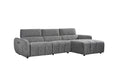 Thamesbury Charcoal Grey Right - Hand Electric Recliner Corner Sofa - Luminex FurnitureSofasturin_recliner_sofa_charcoal_right_hand