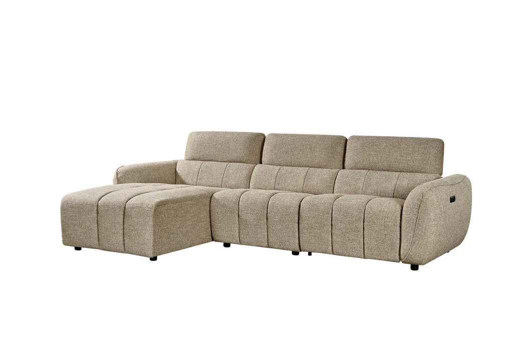 Thamesbury Mocha Left - Hand Electric Recliner Corner Sofa - Luminex FurnitureSofasturin_recliner_sofa_mocha_left_hand