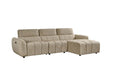 Thamesbury Mocha Right - Hand Electric Recliner Corner Sofa - Luminex FurnitureSofasturin_recliner_sofa_mocha_right_hand
