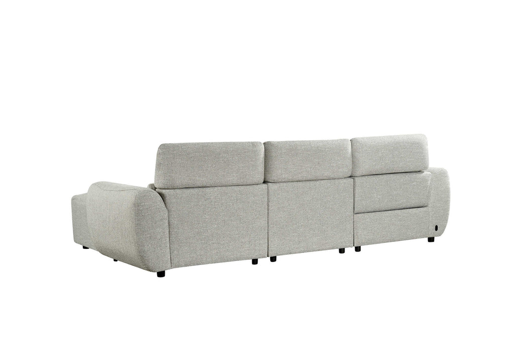 Thamesbury Silver Right - Hand Electric Recliner Corner Sofa - Luminex FurnitureSofasturin_recliner_sofa_silver_right_hand