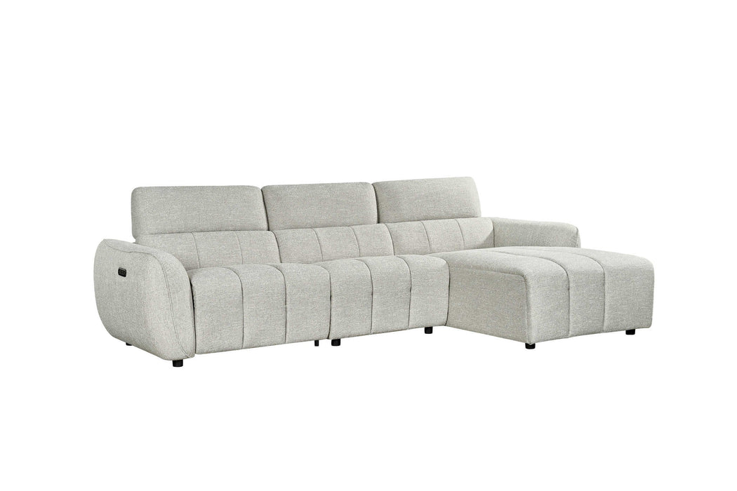 Thamesbury Silver Right - Hand Electric Recliner Corner Sofa - Luminex FurnitureSofasturin_recliner_sofa_silver_right_hand