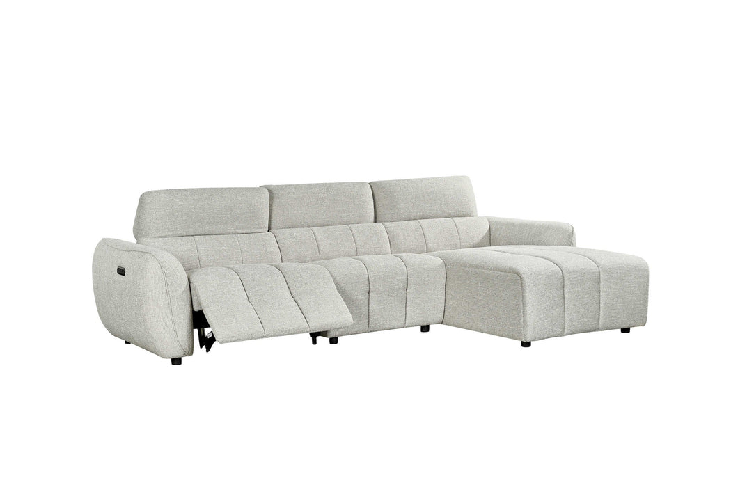 Thamesbury Silver Right - Hand Electric Recliner Corner Sofa - Luminex FurnitureSofasturin_recliner_sofa_silver_right_hand