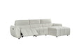 Thamesbury Silver Right - Hand Electric Recliner Corner Sofa - Luminex FurnitureSofasturin_recliner_sofa_silver_right_hand