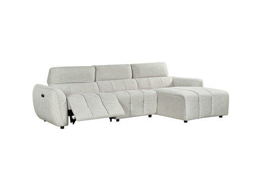 Thamesbury Silver Right - Hand Electric Recliner Corner Sofa - Luminex FurnitureSofasturin_recliner_sofa_silver_right_hand