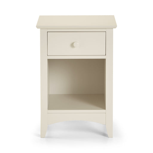 Thorne 1 Drawer Bedside in Stone White - Luminex FurnitureBedside TableCAM010