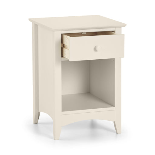 Thorne 1 Drawer Bedside in Stone White - Luminex FurnitureBedside TableCAM010