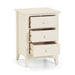 Thorne 3 Drawer Bedside in Stone White - Luminex FurnitureBedside TableCAM001/2