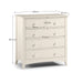 Thorne 3+2 Drawer Chest in Stone White - Luminex FurnitureChest of drawersCAM002/2