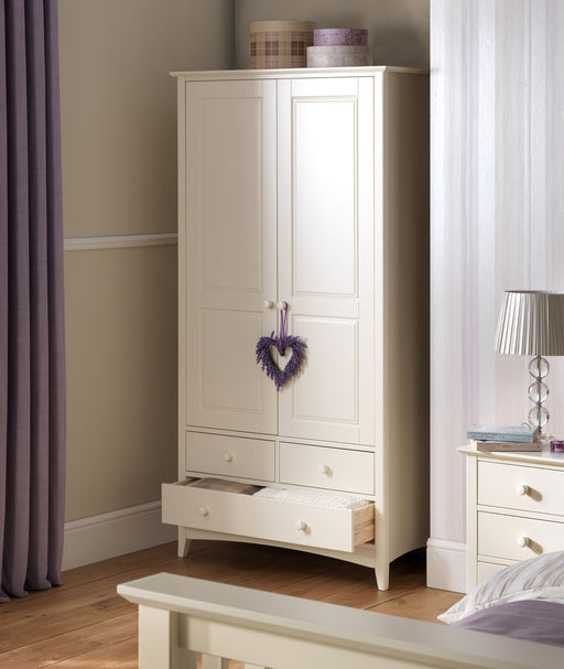 Thorne Combination Wardrobe – Stone White Shaker Design - Luminex FurnitureWardrobeCAM007/2