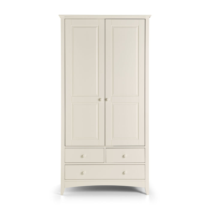 Thorne Combination Wardrobe – Stone White Shaker Design - Luminex FurnitureWardrobeCAM007/2