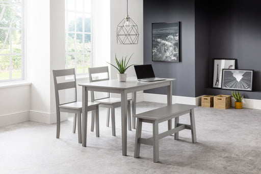 Thorne Grey Dining Bench – Compact Seating for Two - Luminex FurnitureBench SeatKOB303
