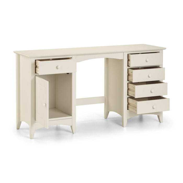 Thorne White Dressing Table – 5 Drawer & Cupboard - Luminex FurnitureDressing TableCAM008/2