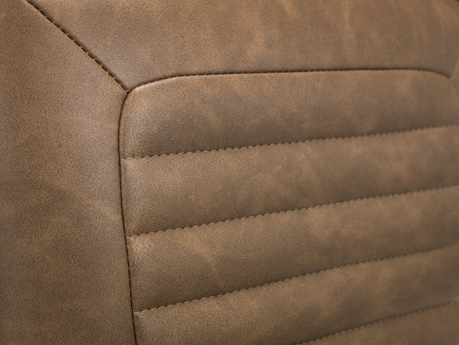 Tivaro Brown Faux Leather Office Chair – Adjustable & Retro - Luminex FurnitureOffice ChairGEH001