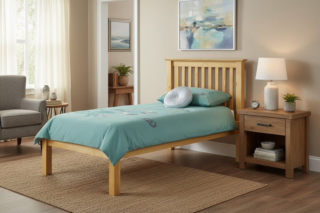 Toledo Pine Low Footend Bed - Luminex FurnitureWooden BedsBAR003
