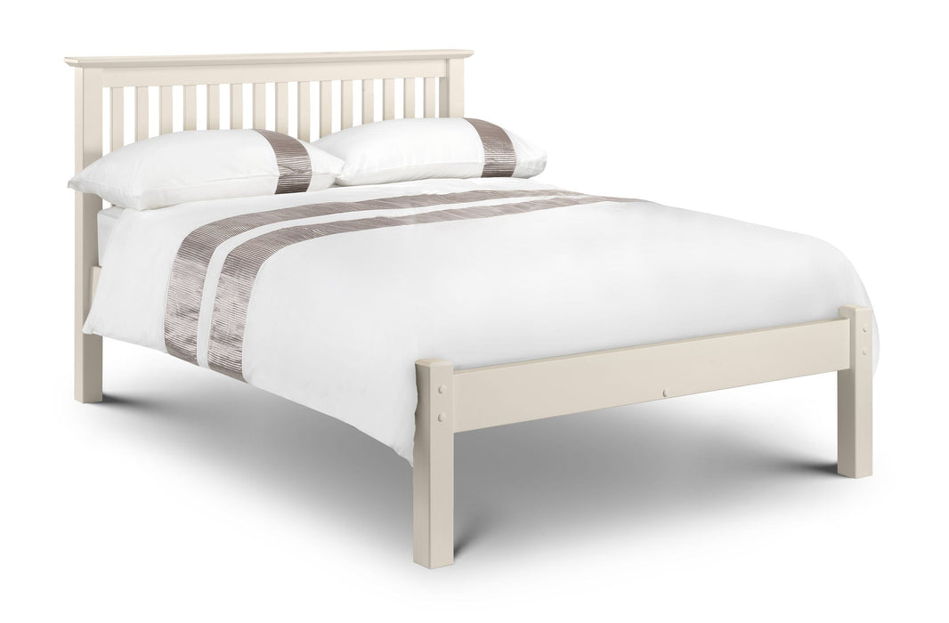 Toledo White Low Footend Bed - Luminex FurnitureWooden BedsBAR012