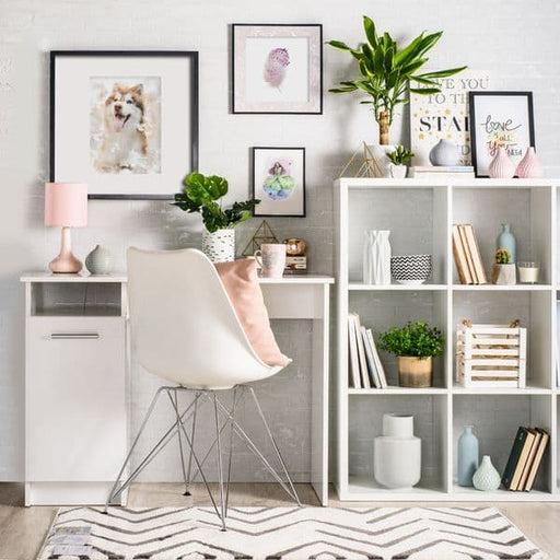 Trevina Matt White Computer Desk - Luminex FurnitureDesk3035