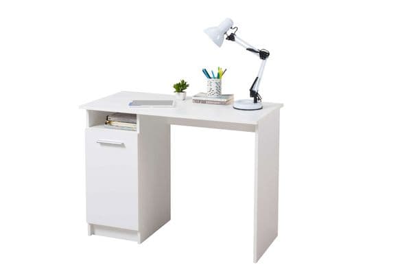 Trevina Matt White Computer Desk - Luminex FurnitureDesk3035