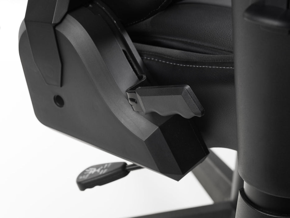 Trezor Faux Leather Gaming Chair – Black & Grey, Fully Adjustable - Luminex FurnitureOffice ChairMET101