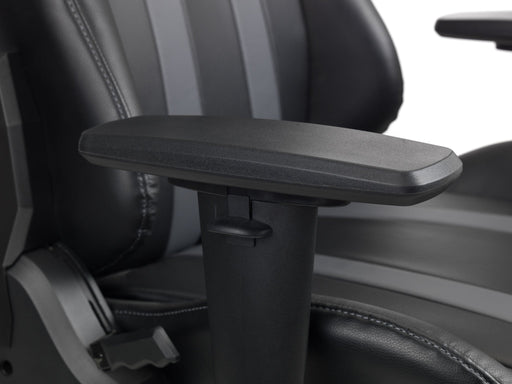 Trezor Faux Leather Gaming Chair – Black & Grey, Fully Adjustable - Luminex FurnitureOffice ChairMET101