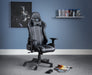 Trezor Faux Leather Gaming Chair – Black & Grey, Fully Adjustable - Luminex FurnitureOffice ChairMET101