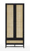 Tribeca 2 Door Wardrobe - Black - Luminex FurnitureWardrobePAD104