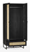 Tribeca 2 Door Wardrobe - Black - Luminex FurnitureWardrobePAD104