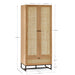 Tribeca 2 Door Wardrobe in Oak - Luminex FurnitureWardrobePAD004